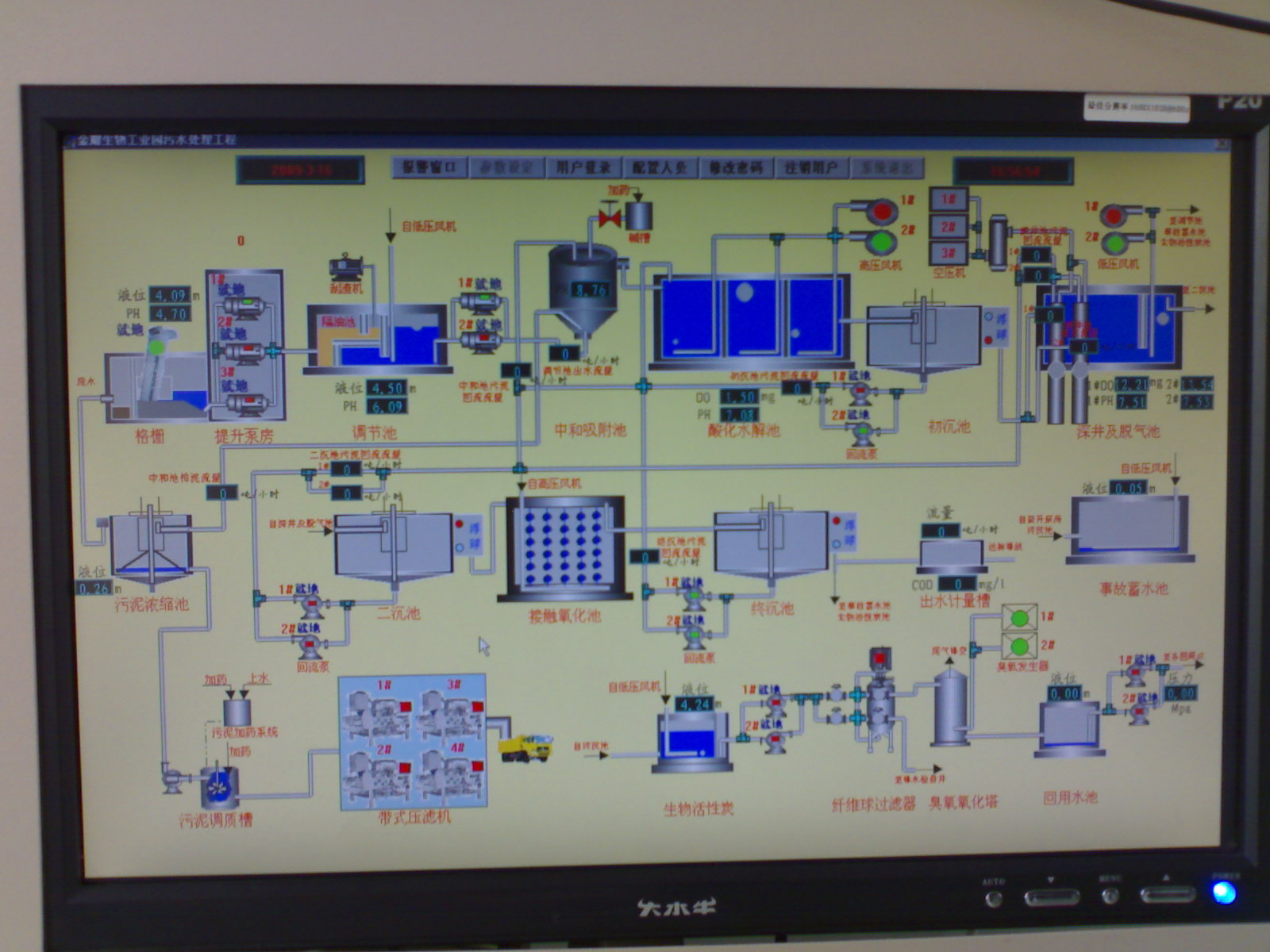 污水處理廠自動(dòng)化工程（天津金耀藥業(yè)）