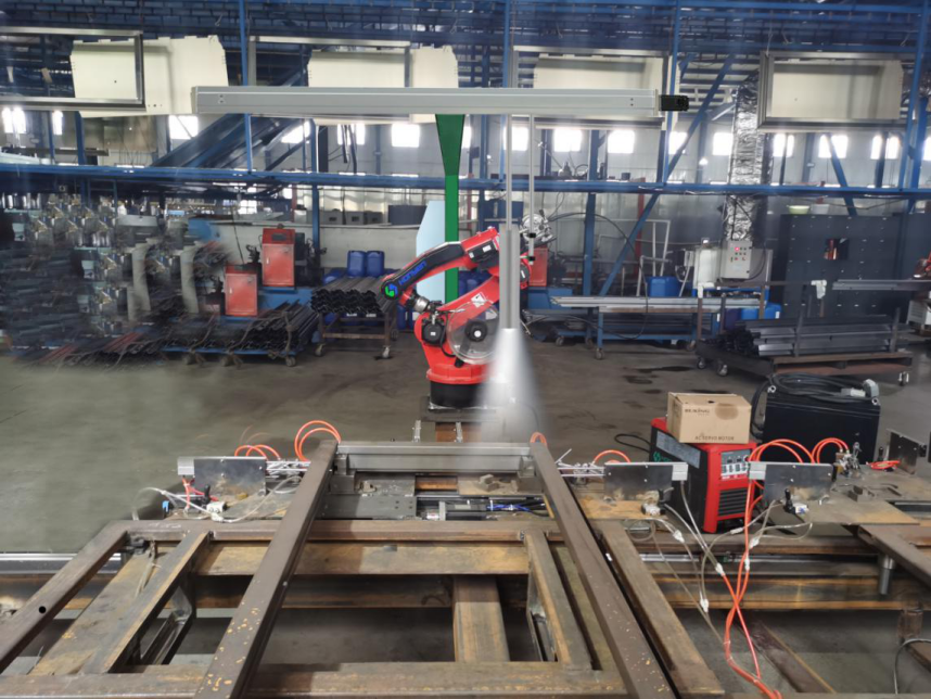 安全防盜門焊接機(jī)器人松下PV200機(jī)器視覺(jué)引導(dǎo)系統(tǒng)方案